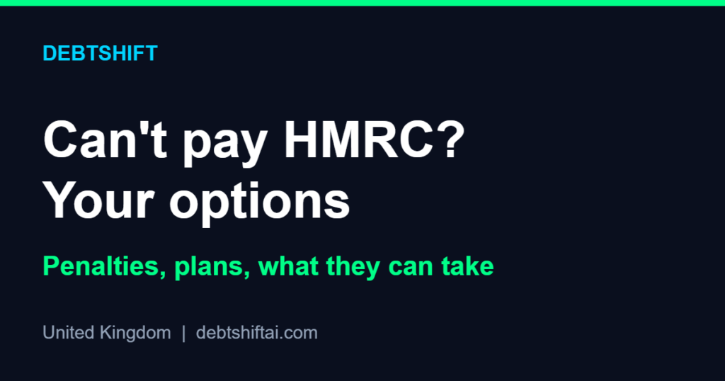 Can't pay your HMRC tax bill: your options in the UK