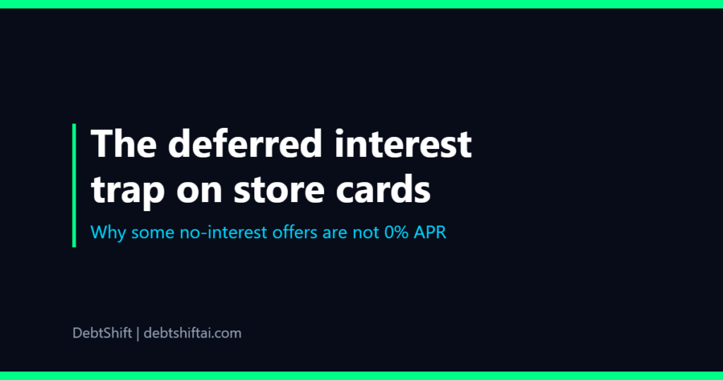 The deferred interest trap on store cards in the US