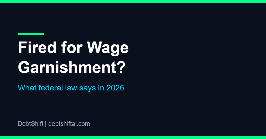 Can you be fired for wage garnishment? What federal law says in 2026
