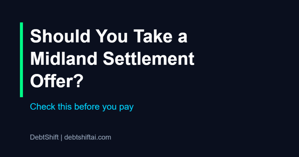 Midland Credit Management settlement offer