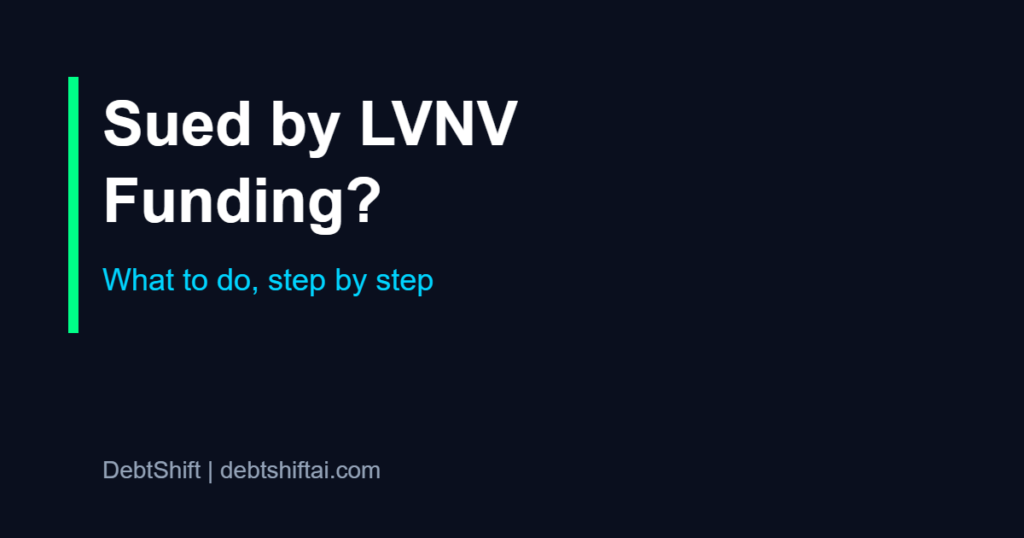 Sued by LVNV Funding what to do