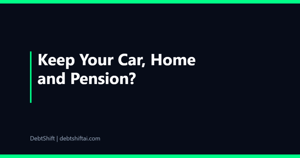 What you can keep if you go bankrupt: car, home and pension